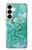 S2653 Dragon Green Turquoise Stone Graphic Case For Samsung Galaxy S25 Plus