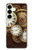 S3172 Gold Clock Live Case For Samsung Galaxy S25 Plus