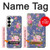 S3265 Vintage Flower Pattern Case For Samsung Galaxy S25 Plus