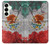 S3314 Mexico Flag Vinatage Football Graphic Case For Samsung Galaxy S25 Plus