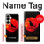 S3328 Crow Red Moon Case For Samsung Galaxy S25 Plus