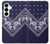 S3357 Navy Blue Bandana Pattern Case For Samsung Galaxy S25 Plus