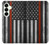 S3472 Firefighter Thin Red Line Flag Case For Samsung Galaxy S25 Plus