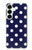 S3533 Blue Polka Dot Case For Samsung Galaxy S25 Plus