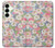 S3688 Floral Flower Art Pattern Case For Samsung Galaxy S25 Plus
