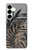 S3692 Gray Black Palm Leaves Case For Samsung Galaxy S25 Plus