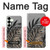 S3692 Gray Black Palm Leaves Case For Samsung Galaxy S25 Plus