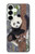 S3793 Cute Baby Panda Snow Painting Case For Samsung Galaxy S25 Plus
