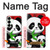 S3929 Cute Panda Eating Bamboo Case For Samsung Galaxy S25 Plus