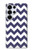 S2345 Navy Blue Shavron Zig Zag Pattern Case For Samsung Galaxy S25 Ultra
