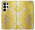 S2713 Yellow Snake Skin Graphic Printed Case For Samsung Galaxy S25 Ultra
