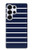 S2767 Navy White Striped Case For Samsung Galaxy S25 Ultra