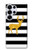 S2794 Black and White Striped Deer Gold Sparkles Case For Samsung Galaxy S25 Ultra