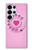 S2847 Pink Retro Rotary Phone Case For Samsung Galaxy S25 Ultra