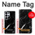 S2895 Black Marble Graphic Printed Case For Samsung Galaxy S25 Ultra