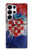 S3313 Croatia Flag Vintage Football Graphic Case For Samsung Galaxy S25 Ultra