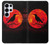 S3328 Crow Red Moon Case For Samsung Galaxy S25 Ultra