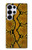 S3365 Yellow Python Skin Graphic Print Case For Samsung Galaxy S25 Ultra