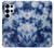 S3439 Fabric Indigo Tie Dye Case For Samsung Galaxy S25 Ultra
