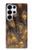 S3691 Gold Peacock Feather Case For Samsung Galaxy S25 Ultra