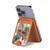 S0108 Girl in The Rain Magnetic Card Holder Wallet Stand with MagSafe for iPhone 16 15 14 13 Pro Max