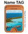 S0844 Bora Bora Island Magnetic Card Holder Wallet Stand with MagSafe for iPhone 16 15 14 13 Pro Max