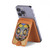 S0965 African Baluba Mask Magnetic Card Holder Wallet Stand with MagSafe for iPhone 16 15 14 13 Pro Max