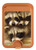 S0977 Baby Raccoons Magnetic Card Holder Wallet Stand with MagSafe for iPhone 16 15 14 13 Pro Max