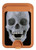 S1286 Diamond Skull Magnetic Card Holder Wallet Stand with MagSafe for iPhone 16 15 14 13 Pro Max