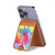 S1697 Tie Dye Colorful Graphic Printed Magnetic Card Holder Wallet Stand with MagSafe for iPhone 16 15 14 13 Pro Max