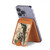 S2086 Peacock Painting Magnetic Card Holder Wallet Stand with MagSafe for iPhone 16 15 14 13 Pro Max