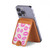 S2214 Pink Lips Kisses Magnetic Card Holder Wallet Stand with MagSafe for iPhone 16 15 14 13 Pro Max