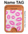 S2214 Pink Lips Kisses Magnetic Card Holder Wallet Stand with MagSafe for iPhone 16 15 14 13 Pro Max