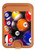 S2238 Billiard Pool Ball Magnetic Card Holder Wallet Stand with MagSafe for iPhone 16 15 14 13 Pro Max