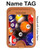 S2238 Billiard Pool Ball Magnetic Card Holder Wallet Stand with MagSafe for iPhone 16 15 14 13 Pro Max