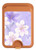 S2361 Purple White Flowers Magnetic Card Holder Wallet Stand with MagSafe for iPhone 16 15 14 13 Pro Max