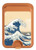 S2790 Hokusai Under The Wave off Kanagawa Magnetic Card Holder Wallet Stand with MagSafe for iPhone 16 15 14 13 Pro Max