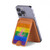 S2900 Rainbow LGBT Lesbian Pride Flag Magnetic Card Holder Wallet Stand with MagSafe for iPhone 16 15 14 13 Pro Max