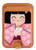 S3042 Japan Girl Hina Doll Kimono Sakura Magnetic Card Holder Wallet Stand with MagSafe for iPhone 16 15 14 13 Pro Max