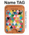 S3049 Triangles Vibrant Colors Magnetic Card Holder Wallet Stand with MagSafe for iPhone 16 15 14 13 Pro Max