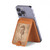 S3214 Seahorse Skeleton Fossil Magnetic Card Holder Wallet Stand with MagSafe for iPhone 16 15 14 13 Pro Max