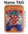 S3313 Croatia Flag Vintage Football Graphic Magnetic Card Holder Wallet Stand with MagSafe for iPhone 16 15 14 13 Pro Max