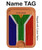S3464 South Africa Flag Magnetic Card Holder Wallet Stand with MagSafe for iPhone 16 15 14 13 Pro Max