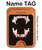 S3527 Vampire Teeth Bloodstain Magnetic Card Holder Wallet Stand with MagSafe for iPhone 16 15 14 13 Pro Max
