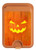 S3828 Pumpkin Halloween Magnetic Card Holder Wallet Stand with MagSafe for iPhone 16 15 14 13 Pro Max