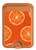 S3946 Seamless Orange Pattern Magnetic Card Holder Wallet Stand with MagSafe for iPhone 16 15 14 13 Pro Max