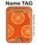 S3946 Seamless Orange Pattern Magnetic Card Holder Wallet Stand with MagSafe for iPhone 16 15 14 13 Pro Max