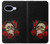 S3753 Dark Gothic Goth Skull Roses Case For Google Pixel 9a