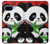 S3929 Cute Panda Eating Bamboo Case For Google Pixel 9a