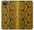 S3365 Yellow Python Skin Graphic Print Case For iPhone 16e, 17e
